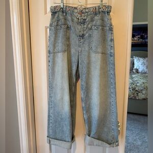 We The Free Light Blue Wide Leg Jeans